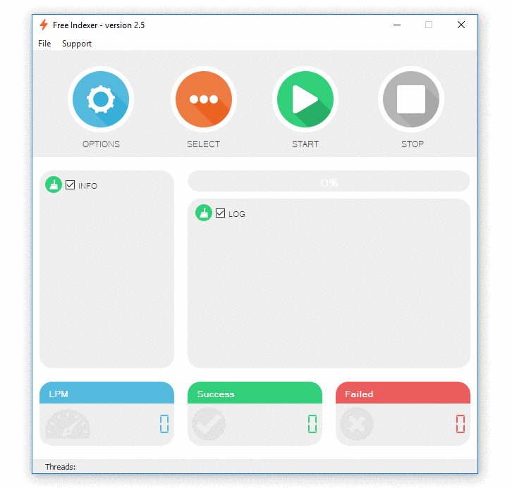 FreeIndexer user interface